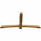 Ekena Millwork Bellingham Rough Sawn Timber Gable Bracket, Western Red Cedar, 96"W x 48"H x 4"D x 6"F, 12/12 Pitch GBW096X48X0406BEL00RWR - alternate 4